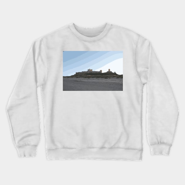 Bamburgh Castle Crewneck Sweatshirt by TyneDesigns